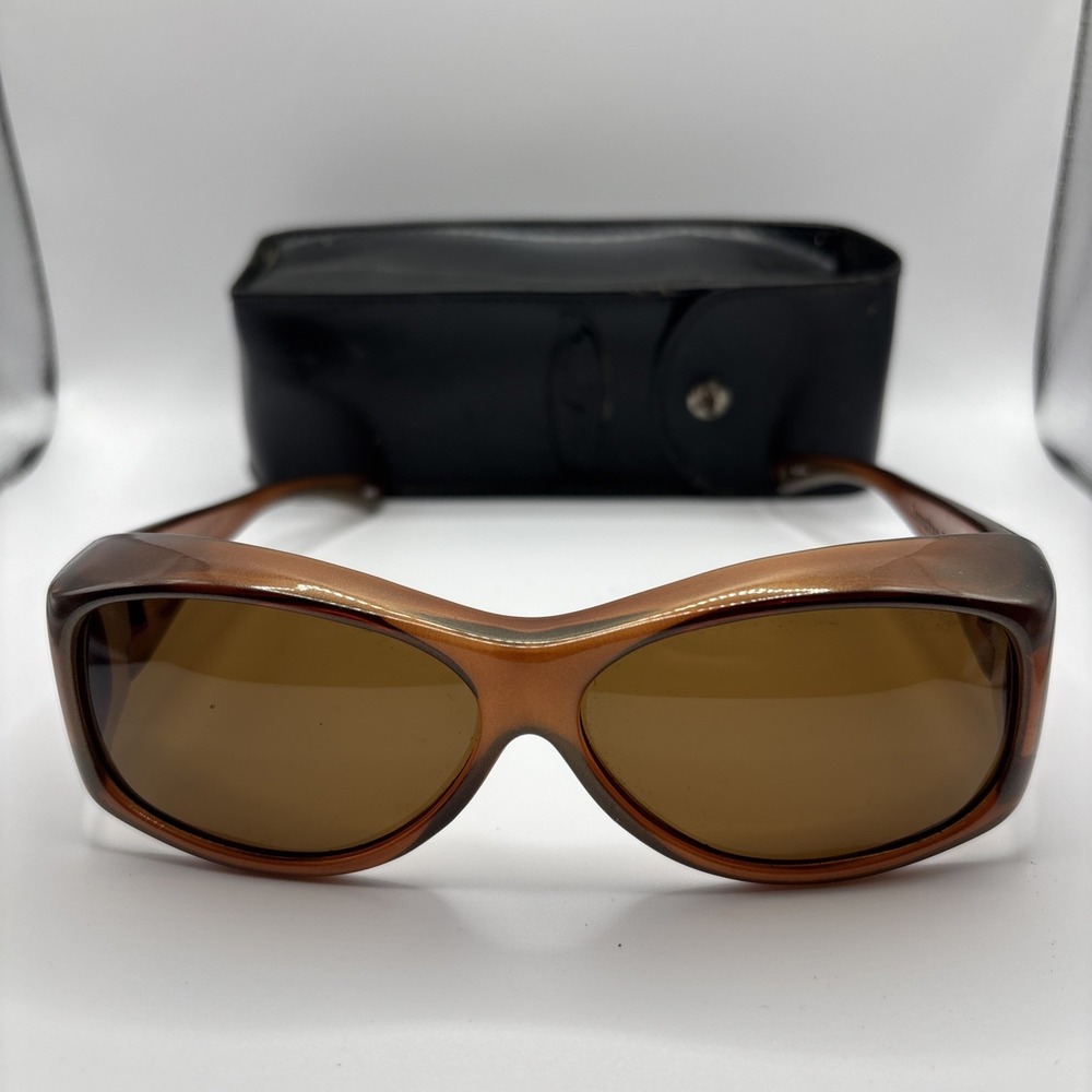 Jonathan Paul G007A Polarized SUNGLASSES 58-12-128 4 Lens Fitovers UV400, W/Case